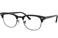 RAY BAN RX5154 2077 Matte Black Clubmaster Unisex 53 mm Eyeglasses