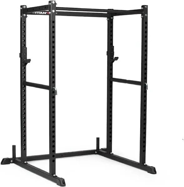 Titan Fitness T-2 Series Power Rack 83-inches high, J-Hooks, Single Pull-Up Bar