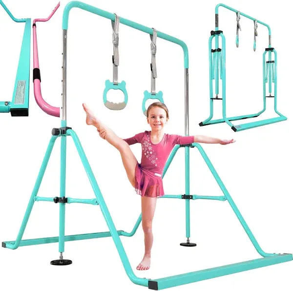 PreGymnastic Updated Folding Gymnastics Kip Bar with Sturdier Base Easy to Assemble and DisAssemble