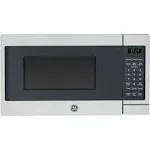 GE - 0.7 Cu. ft. Compact Microwave - Stainless Steel