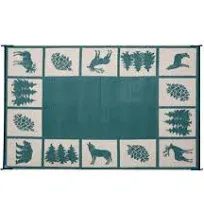 Stylish Camping Hunter Mat 9'x12'