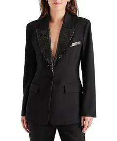 Never worn black and sequin blazer. Fits more like a medium. (Womens)