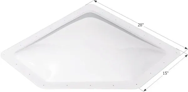 Skylight Dome NSL2412W, White