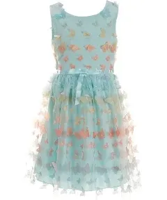 Speechless Girls' Sleeveless 3D Butterfly Party Dress