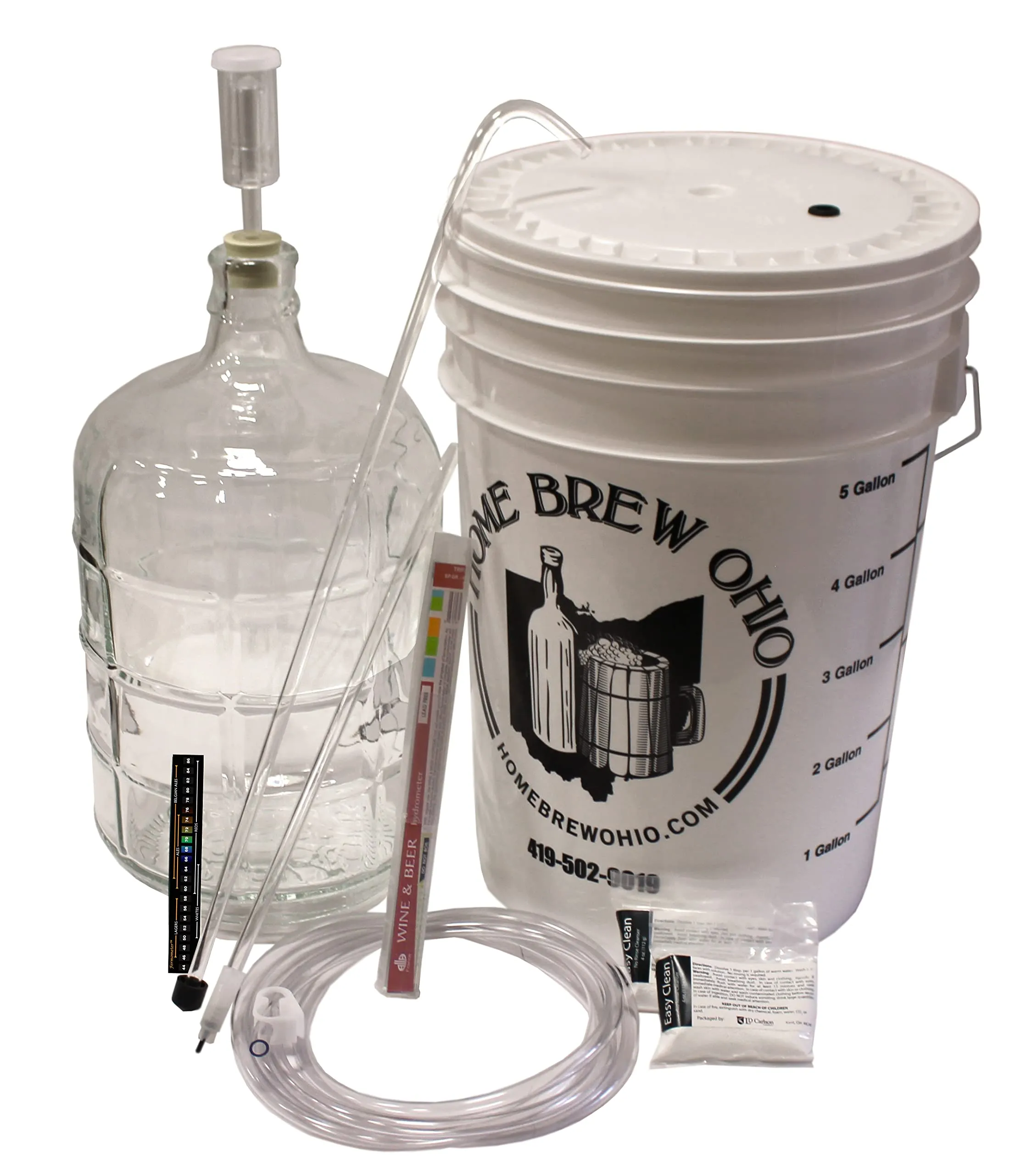 3 Gallon Glass Wine Making Equipment Kit