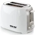 Better Chef Cool Touch Wide-Slot Toaster- White White