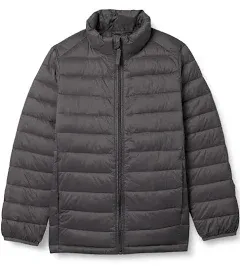 Amazon Essentials Boys' Lightweight Packable Water-Resistant Puffer Jacket