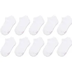 Hanes Girls Cushioned No Show Socks 10 Pack