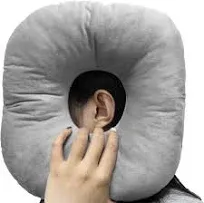 coceyese Ear Piercing Pillow for Side Sleepers with Ear Hole, Donut Pillow fo...