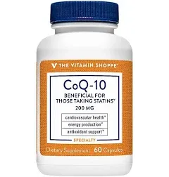 The Vitamin Shoppe CoQ-10 Beneficial For Those Taking Statins Supports Heart & Cellular Health And Healthy Energy Production