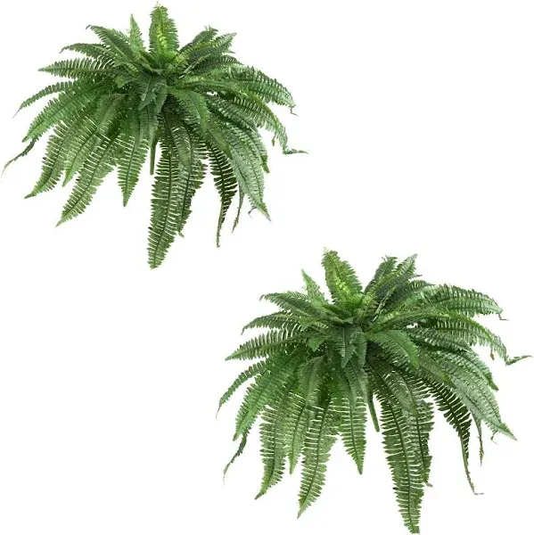 Nearly Natural 14” Boston Fern Artificial Plant Home Office Decoration Set of 6