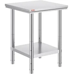 VEVOR Commercial Stainless Steel Work Table Prep Kitchen