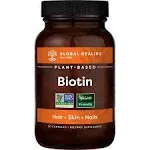 Global Healing Center Biotin (Vitamin B7) Supplement Vitamins with Organic Sesba