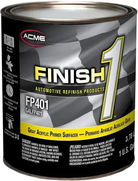 Acme Finish 1 FP401-4 Gray Acrylic Primer (Quart)