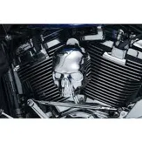 Kuryakyn Skull Horn Cover Chrome #5730 Harley Davidson