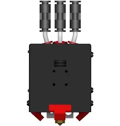 M4V6 4-IN-1-OUT Mix Color Hotend Assembly for Z9V5 0.4mm Nozzle for 1.75mm Filament