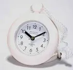 Sana Our White Bathroom Shower Rope Clock with A Clear Easy to Read Clock Face