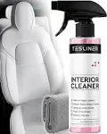 Tesla White Seat Cleaner for Stains, Blue Dye Interior Tesla Cleaning Products for Vegan Leather Seats, Dash, Consol