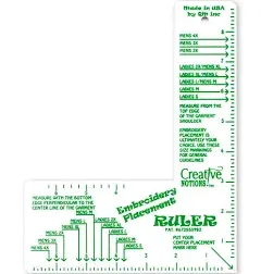 Creative Notions Embroidery Placement Ruler