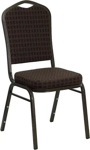 Flash Furniture HERCULES Series Crown Back Stacking Banquet Chair Fabric