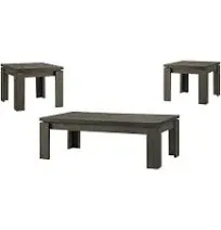 Coaster Weathered 3-Piece Occasional Table Set