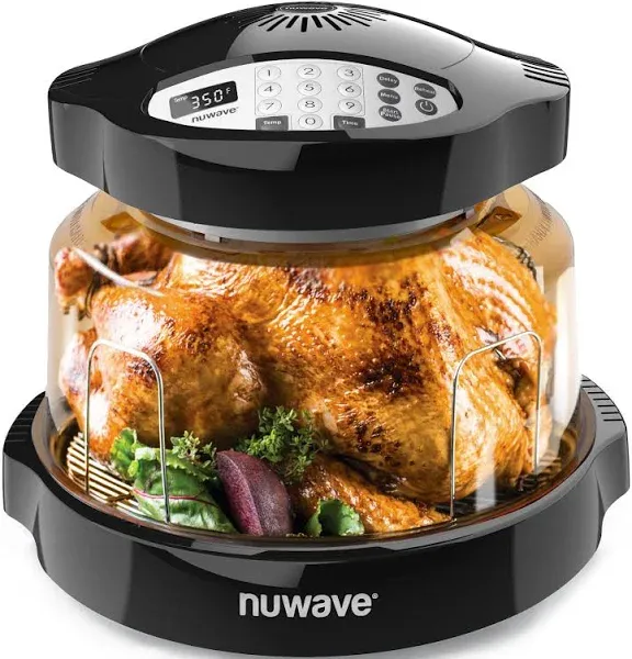 Nuwave Pro Plus 2 Infra-Red Oven, Countertop, Convection, Cook Fresh or Frozen, No Defrosting or Preheating, Cook Healthy, 360 Surround Heat, Adjustable Temps, 100 Presets, 50 Memory, Tough Power Dome