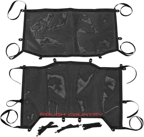 Rough Country for Wrangler JL Unlimited Mesh Bikini Top Plus 18-20 4-Door|Black