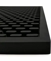 Premium  Heavy Duty Bar Mat – Food-Safe Silicone Mat – Single 12&#034; x 18&#034; Black