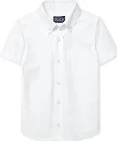 The Children's Place Boys Short Sleeve Oxford Shirt