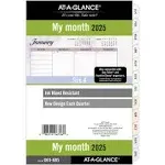 2025 At-a-glance Monthly Planner Refill, Desk size, January to December