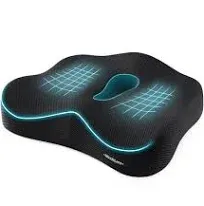 Max&Love Memory Foam Seat Chair Cushion for Relieves Back Sciatica Pain Tailbone Pain Coccyx Degenerating Disc Orthopedic Osteoarthritis Prostate