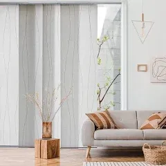 GoDear Design Adjustable Sliding Window Panel Track Blinds 45.8&#034;- 86&#034; W x 96&#034;...