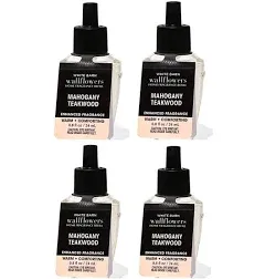 Bath &amp; Body Works WallFlower Refills Mahogany Teakwood Scent - 4 Pack