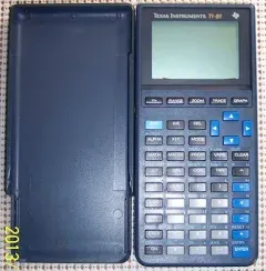 Texas Instruments TI-81 Graphing Calculator Tested Working with Protective Cover