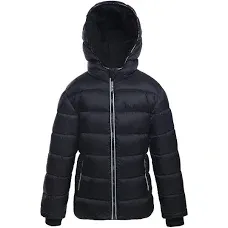 New Rokka&Rolla Boys' Heavyweight Puffer Jacket Warm Fleece Lined Winter Coat (S)