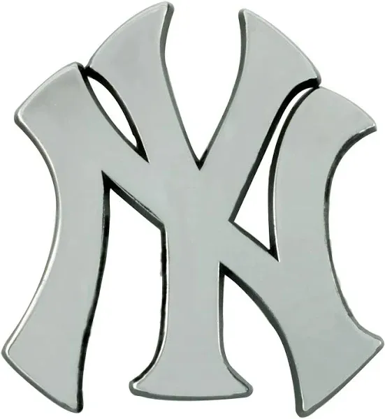 Fanmats MLB New York Yankees Diecast 3D Chrome Emblem Car Truck RV