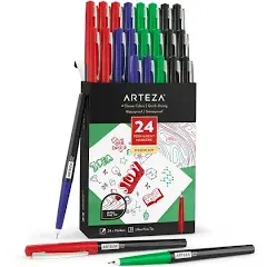 Arteza Permanent Markers Classic Colors Ultra Fine Nib Set of 24