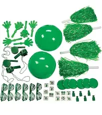 School Spirit Assortment - Green - Toys - 50 Pieces