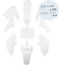 CRF50 XR50 Fairing Plastic Fender Kit For SDG SSR Honda 50cc-160cc White NEW