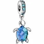 Pandora Murano Glass Sea Turtle Dangle Charm