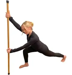 Sturdy Yoga Stick Made from Natural Bamboo Mobility Stick and Stretching Stick for All Fitness Levels