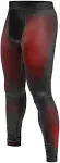 Hayabusa Geo Jiu Jitsu Compression Spats - Red, Small, Adult unisex