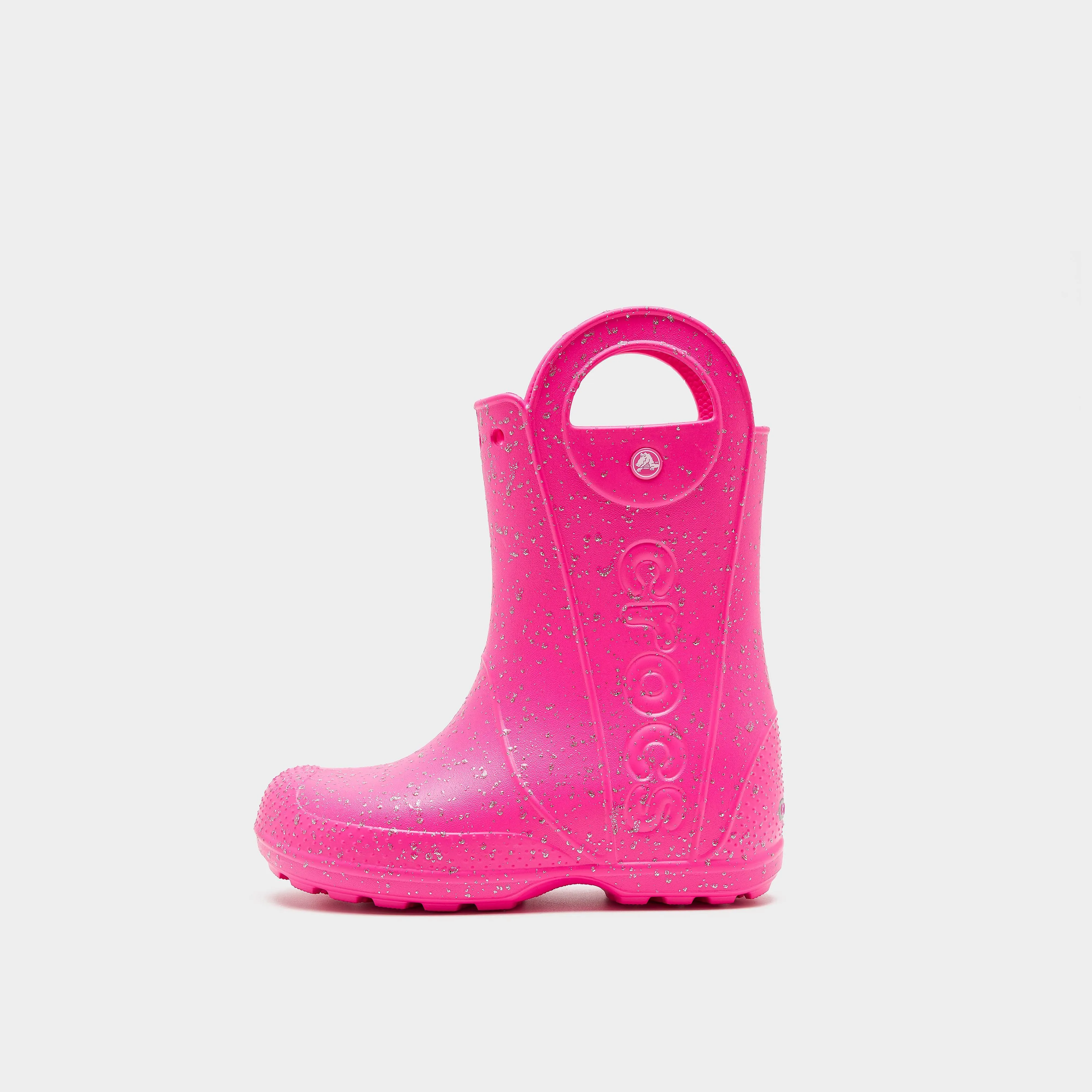 Crocs Kids' Handle It Glitter Rain Boots