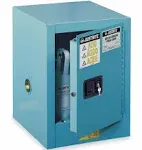 Justrite 890402 Sure-Grip EX Countertop Corrosives/Acid Steel Safety Cabinet, Capacity 4 Gallon, 1 Shelf, 1 M/C Dr, Blue