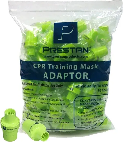 Prestan Rescue Mask Training Adapter - 50 Per Pack