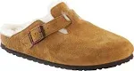 Birkenstock Women's Boston Shearling Clog in Mink Suede Size EU 40/US 9-9.5 Narrow