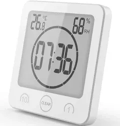 NOFIBAF Digital Bathroom Shower Wall Clock Timer