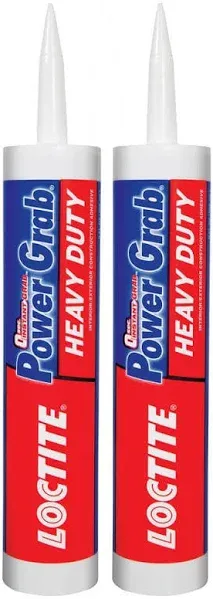 Power Grab Heavy Duty Instant Grab 9 Oz. Latex Construction Adhesive White