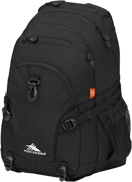 High Sierra Loop Laptop Backpack, Black, 19"