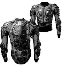 WOW 1STORM MOTORCYCLE MOTOCROSS BIKE GUARD PROTECTOR BODY ARMOR BLACK